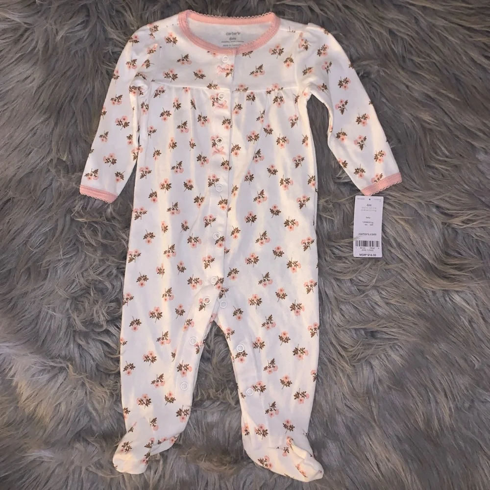 ✨HOST PICK✨ Carter’s Infant Girl’s Floral One Piece - Picture 1 of 5